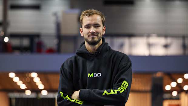 Daniil Medvedev in M80 hoodie